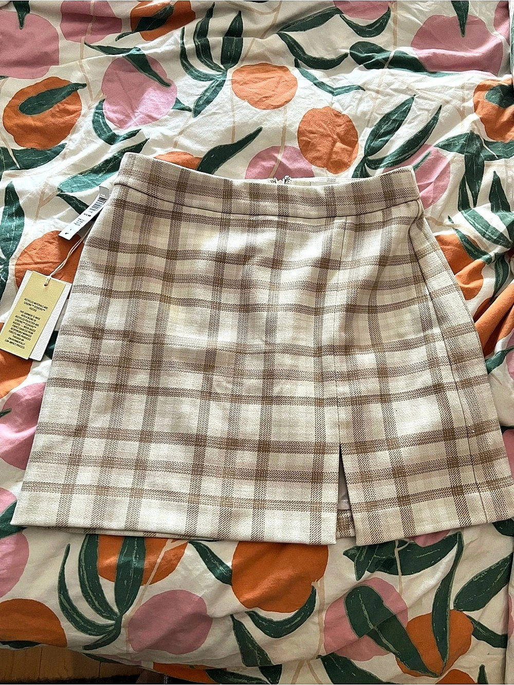 Wilfred Classic Mini Skirt Plaid Brown & Cream